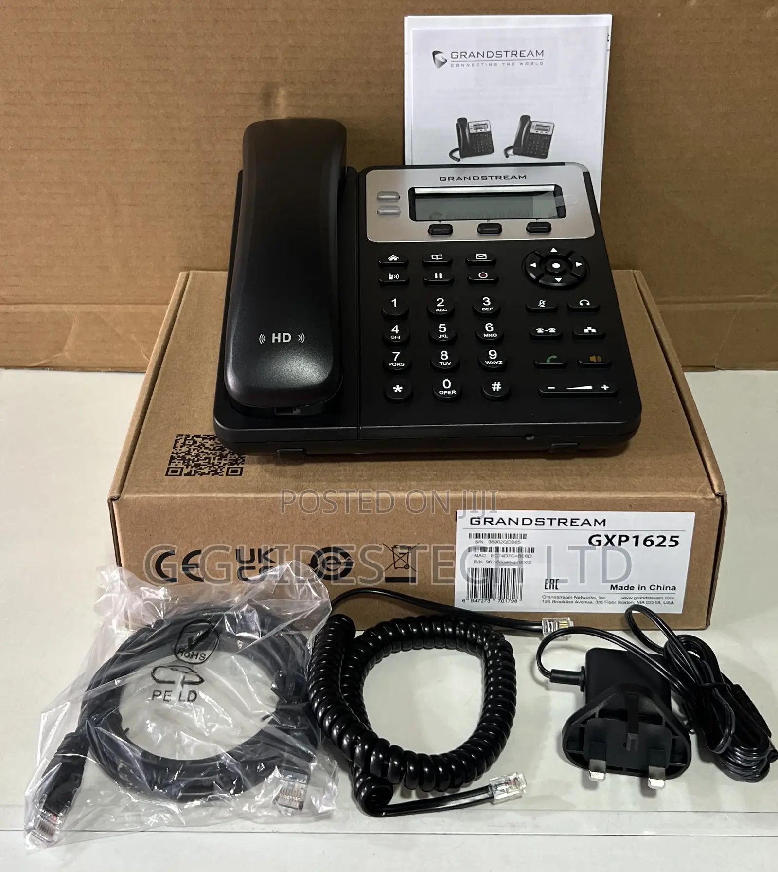 Grandstream GXP1625 Basic IP Phone, Grandstream GXP-1625 IP Telephone