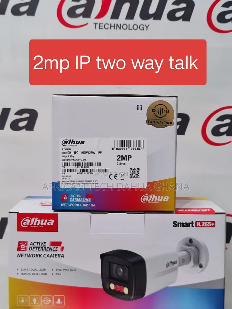 Dahua CCTV 2mp Ip Two Way Talk Network Cam.