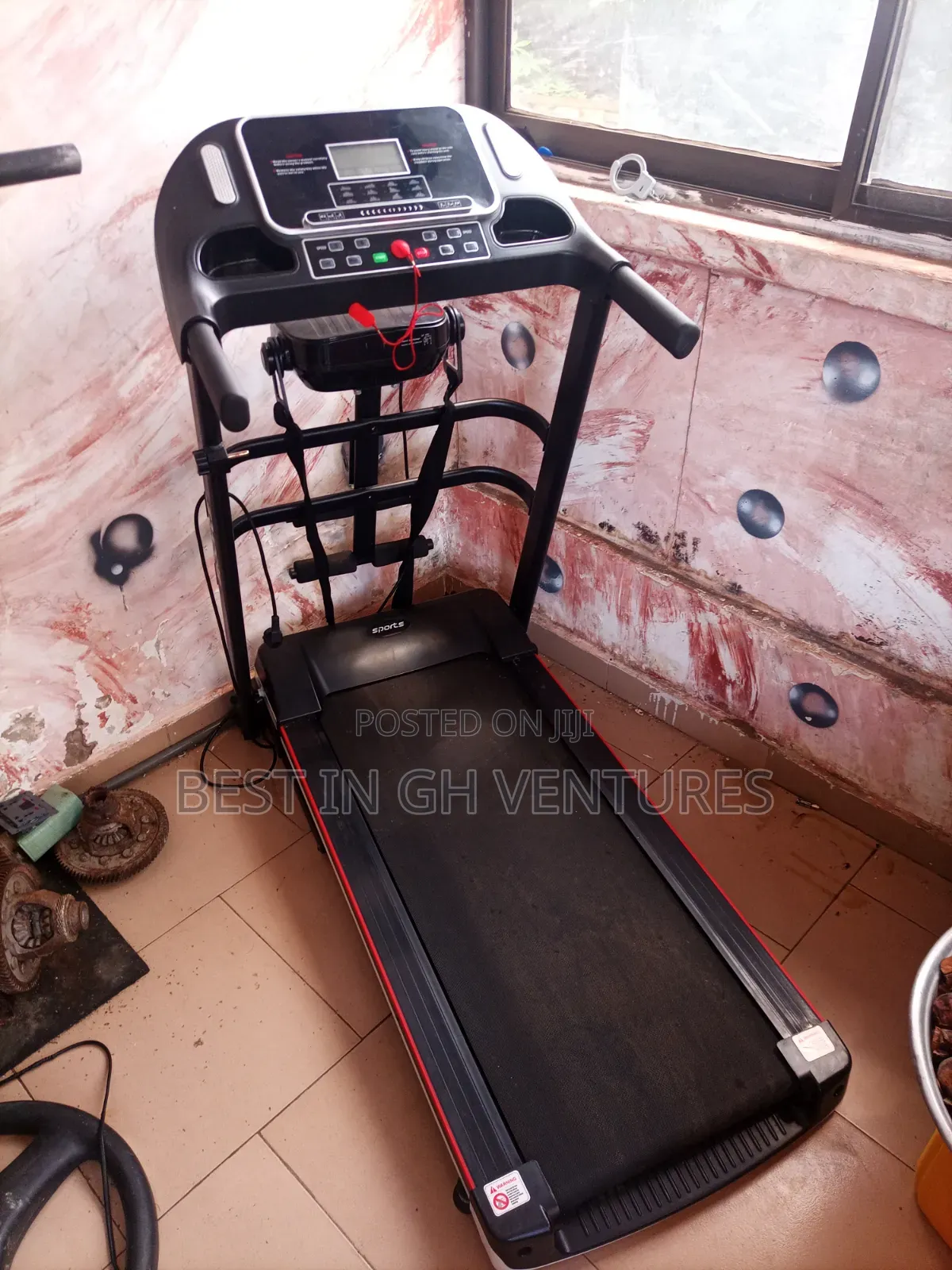 Running,Walking,Jogging Foldable Treadmill +Massager + Dumbell