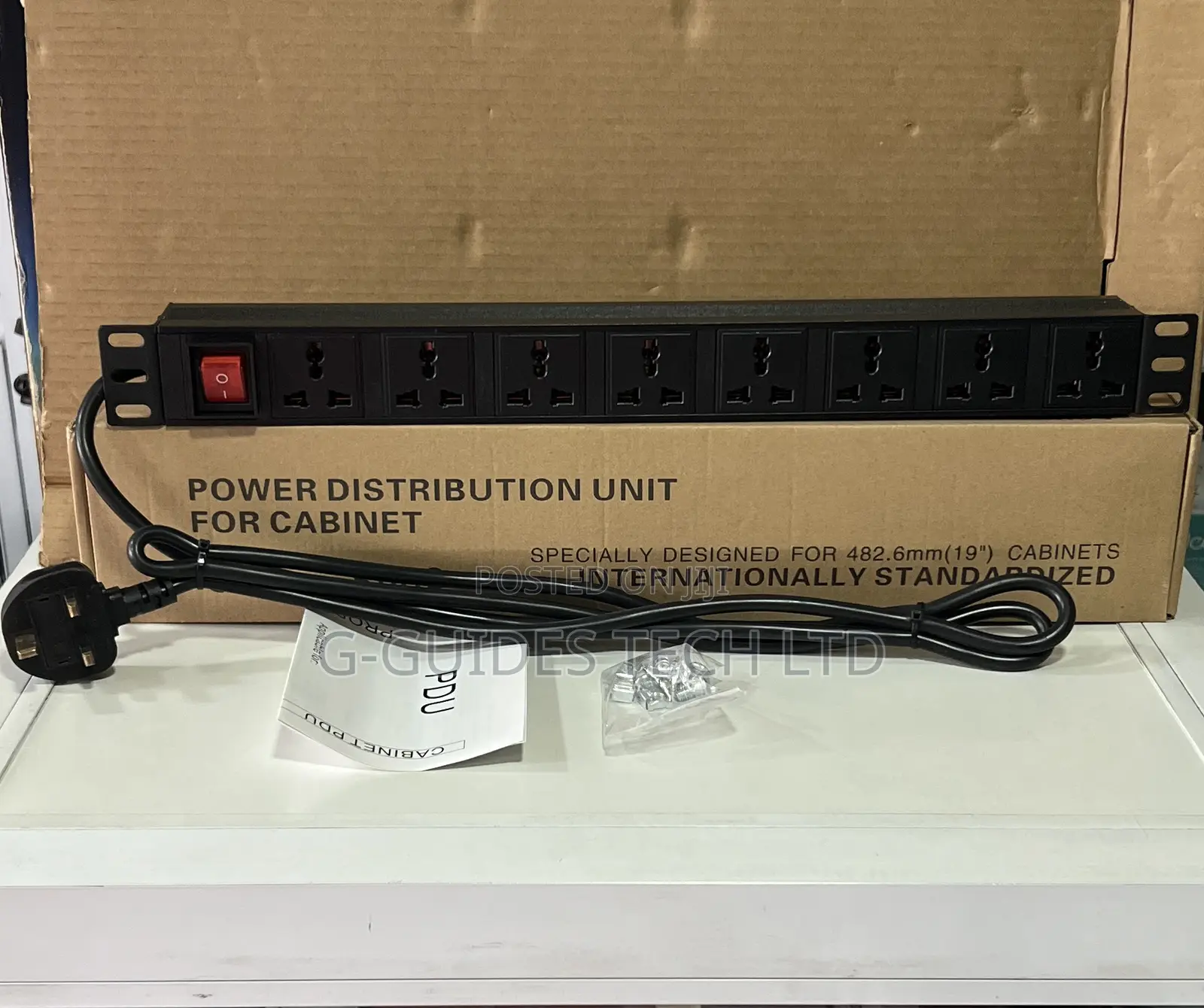 8-Way Pdu Extension Board With Surge Protector, 8-Way Pdu