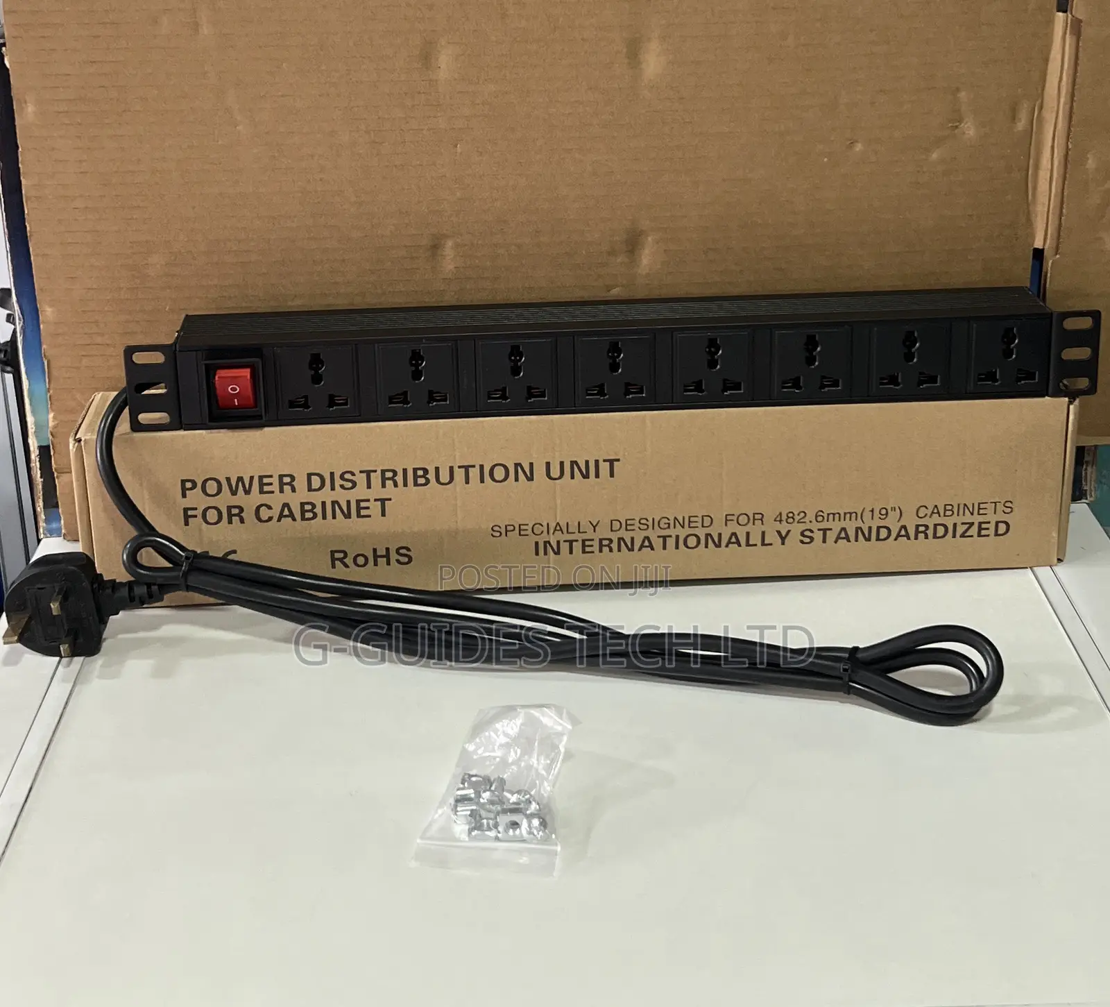 8-Way Pdu Extension Board With Surge Protector, 8-Way Pdu