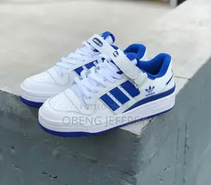 Original Adidas Forum White/Royal Blue