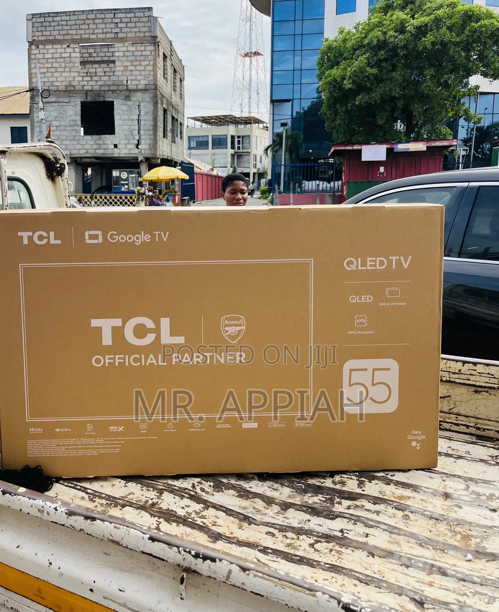 Authentic TCL 55” Qled Smart Screen Television(2024 Model) Black