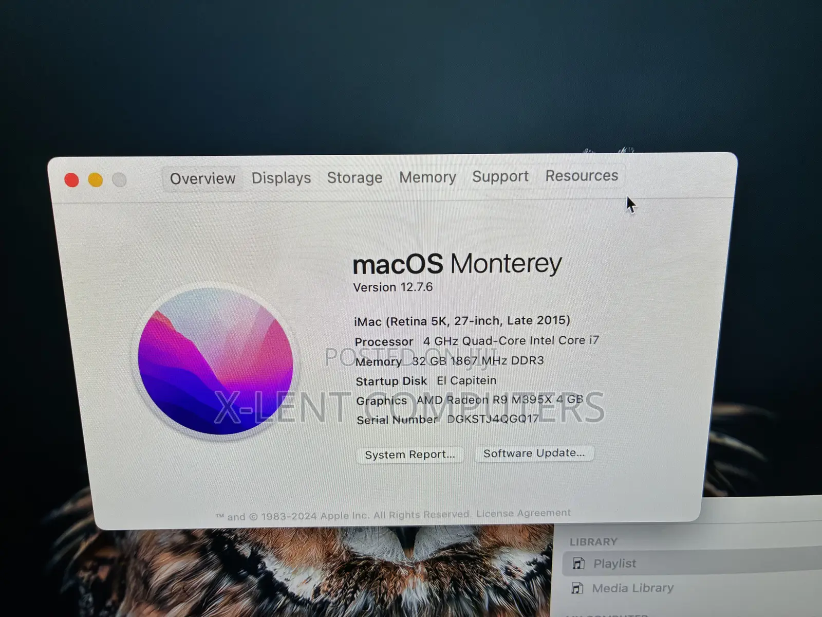 Desktop Computer Apple iMac 32GB Intel Core i7 SSD 512GB