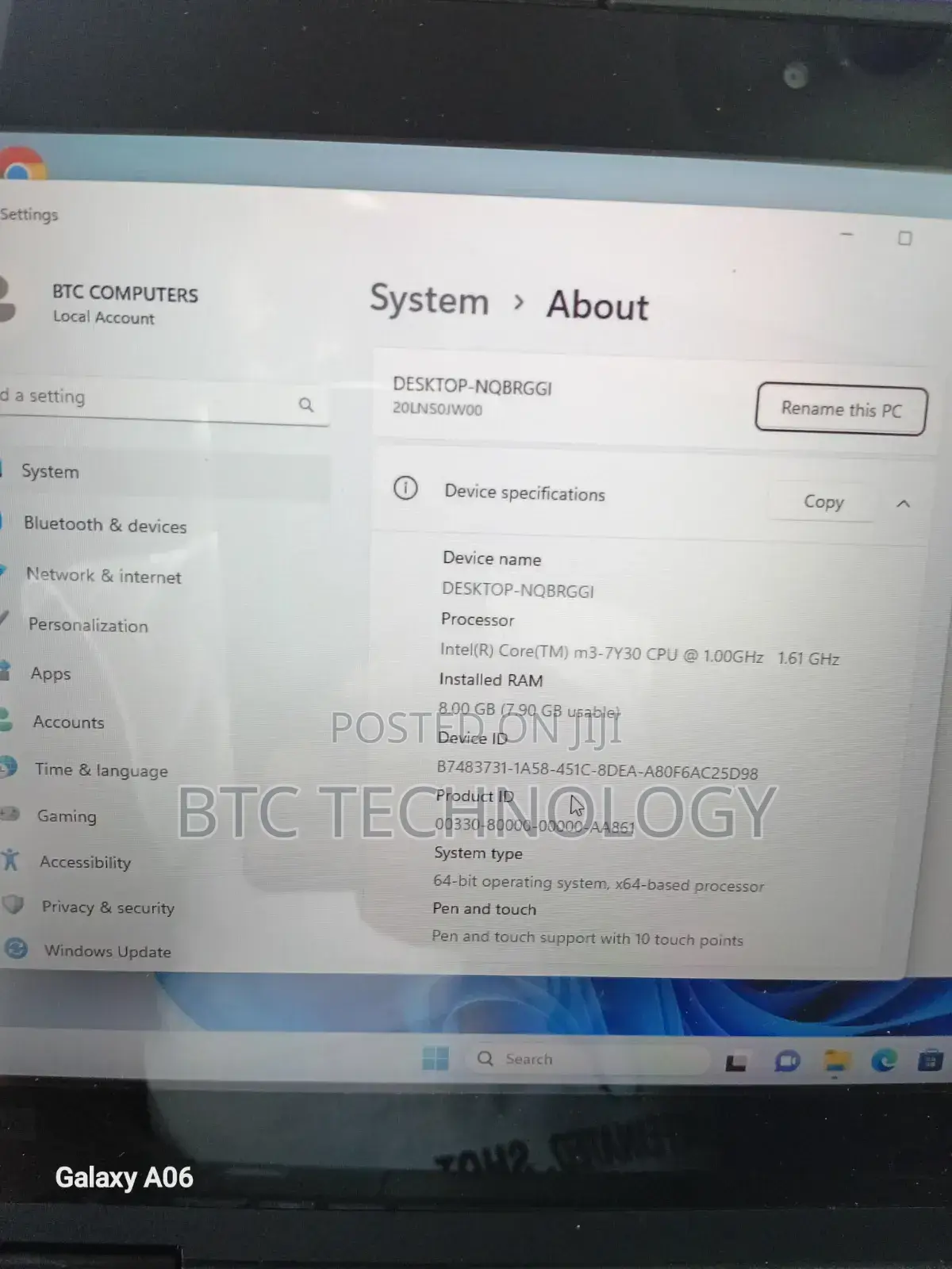 Laptop Lenovo Yoga 11e 8GB Intel Core M3 SSD 128GB