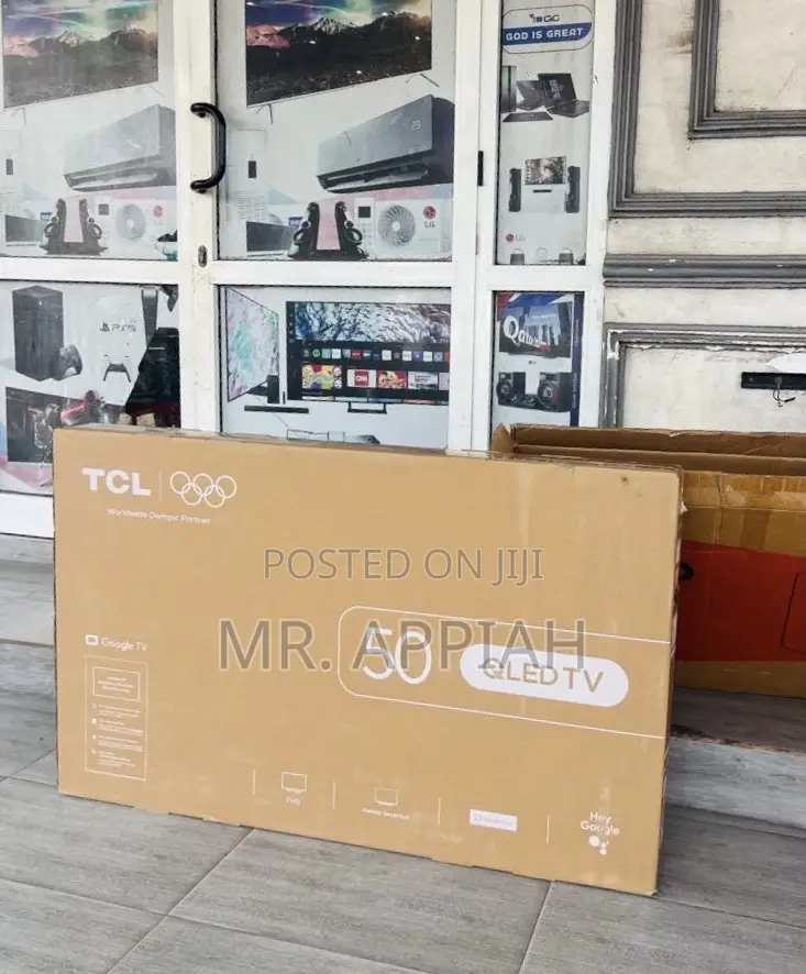 Slim Design TCL 50” Qled Smart Satellite Android Google TV.