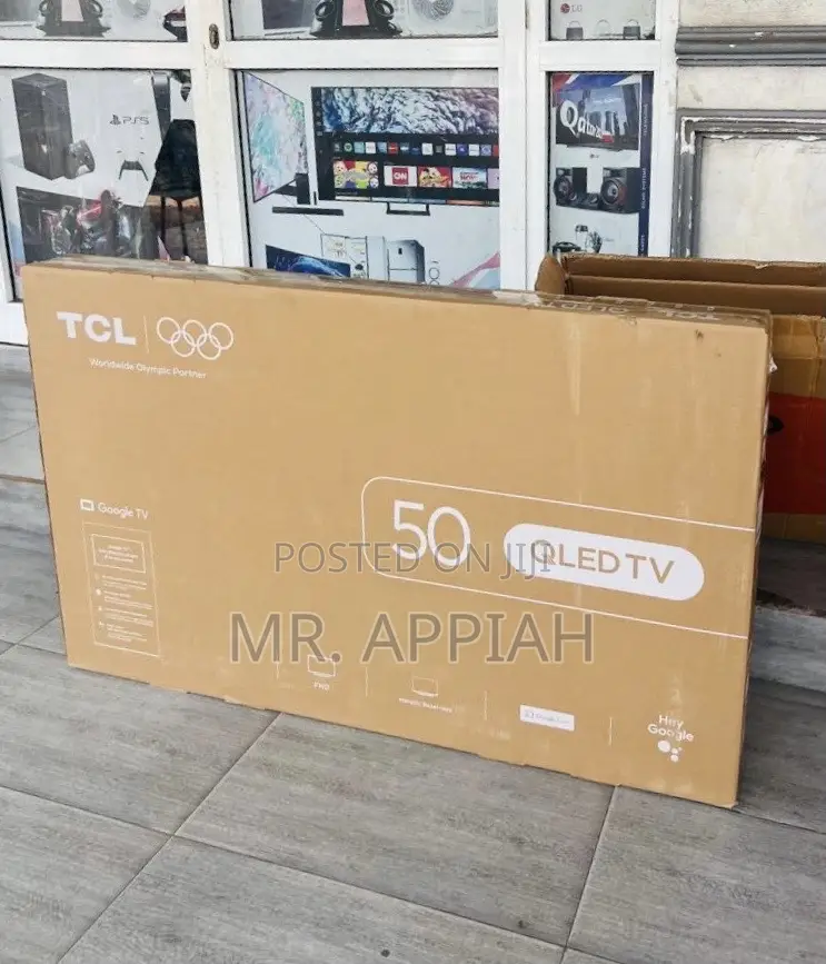 Slim Design TCL 50” Qled Smart Satellite Android Google TV.