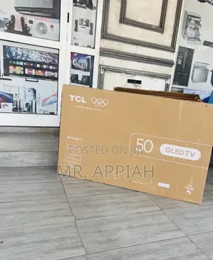 Slim TCL 50 Qled Smart Satellite Android FHD TV(2024 Model).