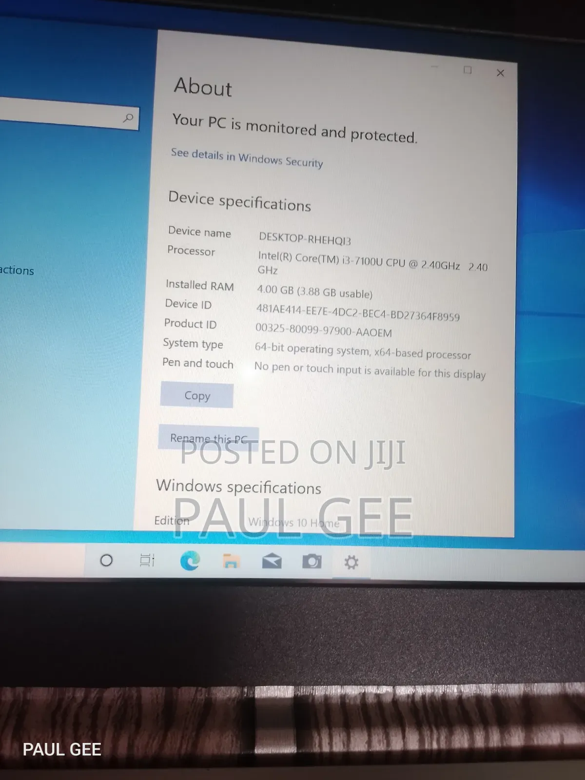 Laptop Lenovo Ideapad 3 4GB Intel Core i3 SSD 256GB