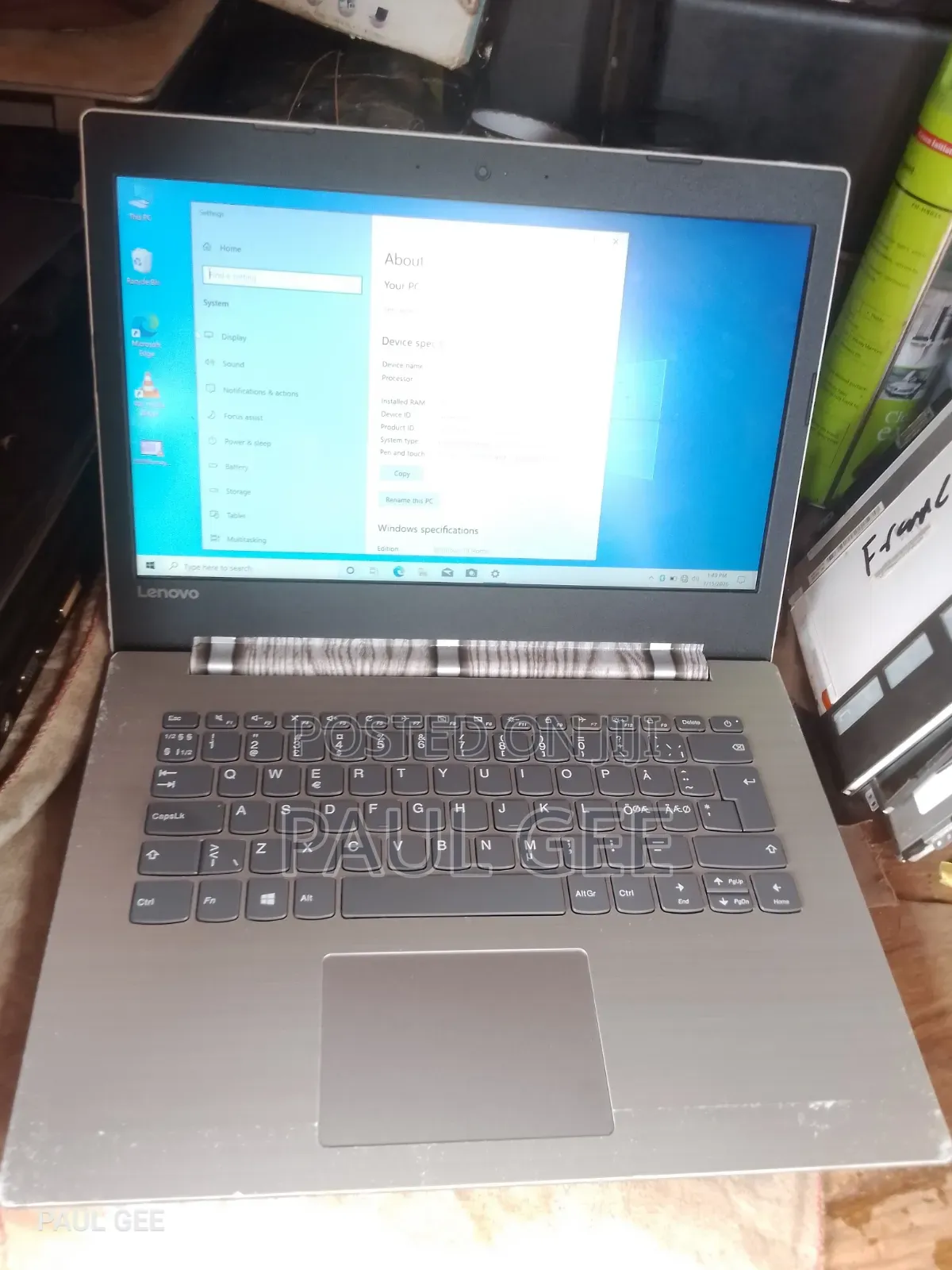 Laptop Lenovo Ideapad 3 4GB Intel Core i3 SSD 256GB
