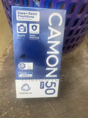 New Tecno Camon 50 Pro 256 GB Black