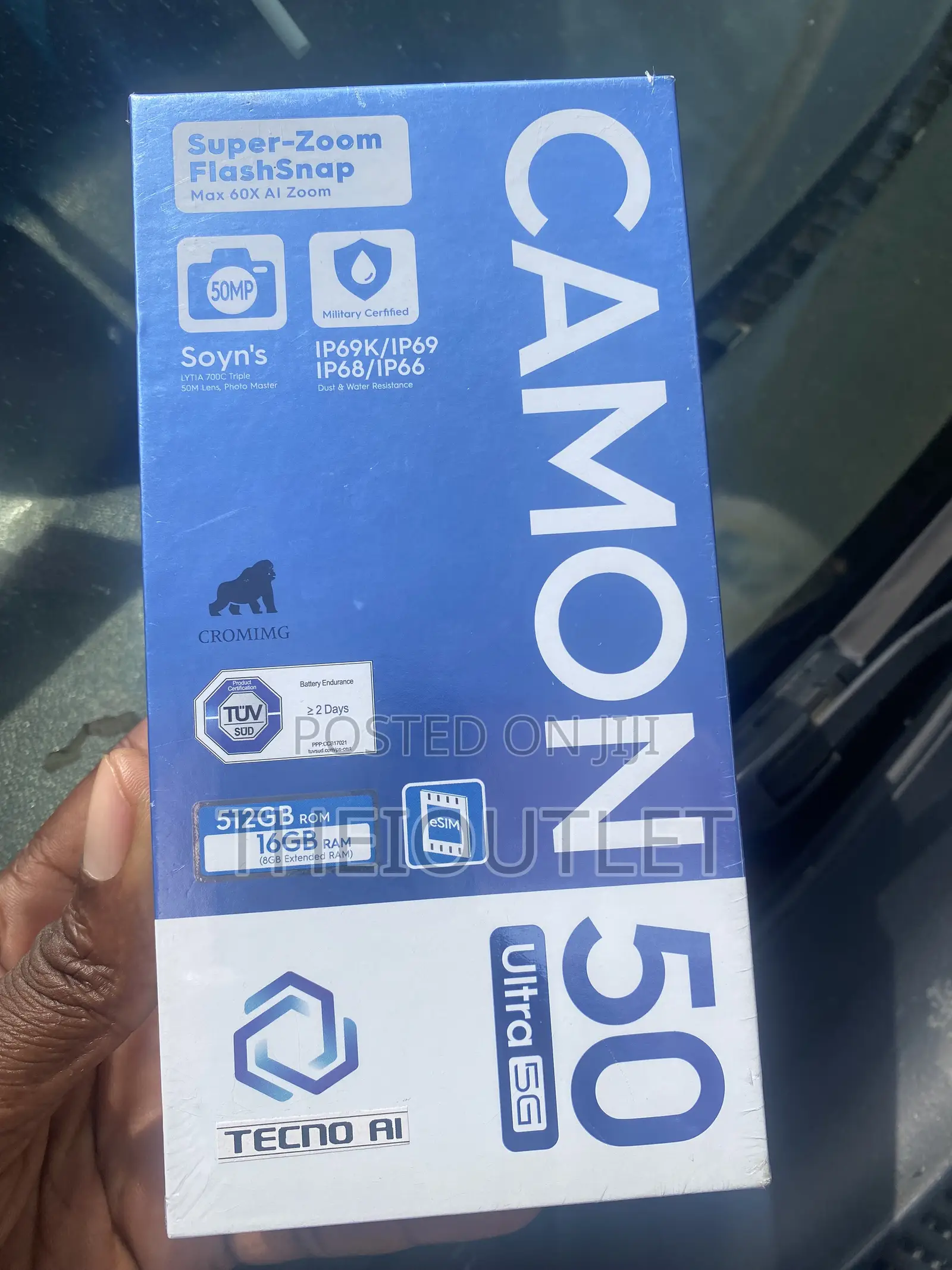 New Tecno Camon 50 Ultra 512 GB Blue