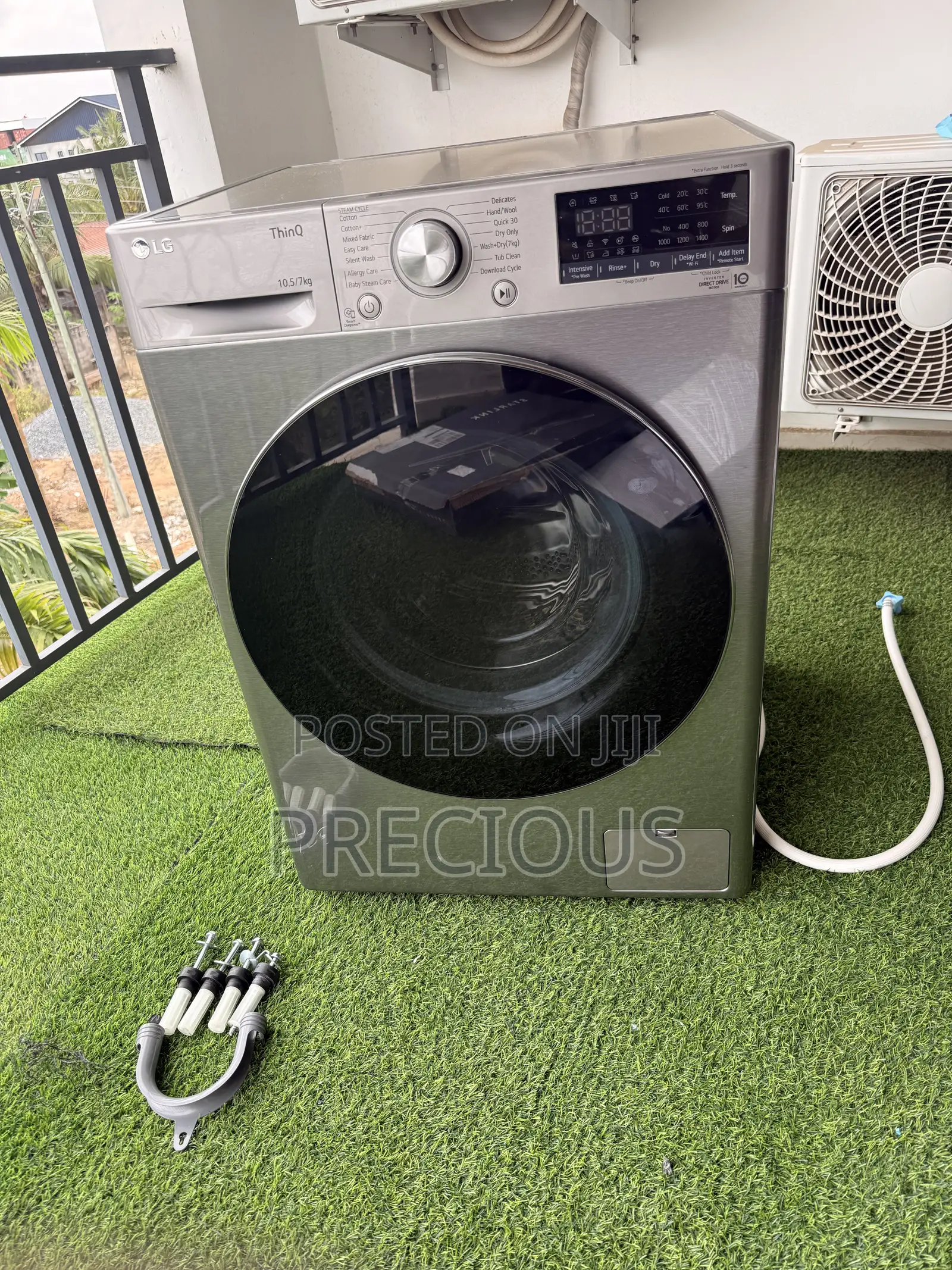 LG 10.5kg/7kg Front Load Washer Dryer (Ai+Steam+Thinq) + Warranty Card
