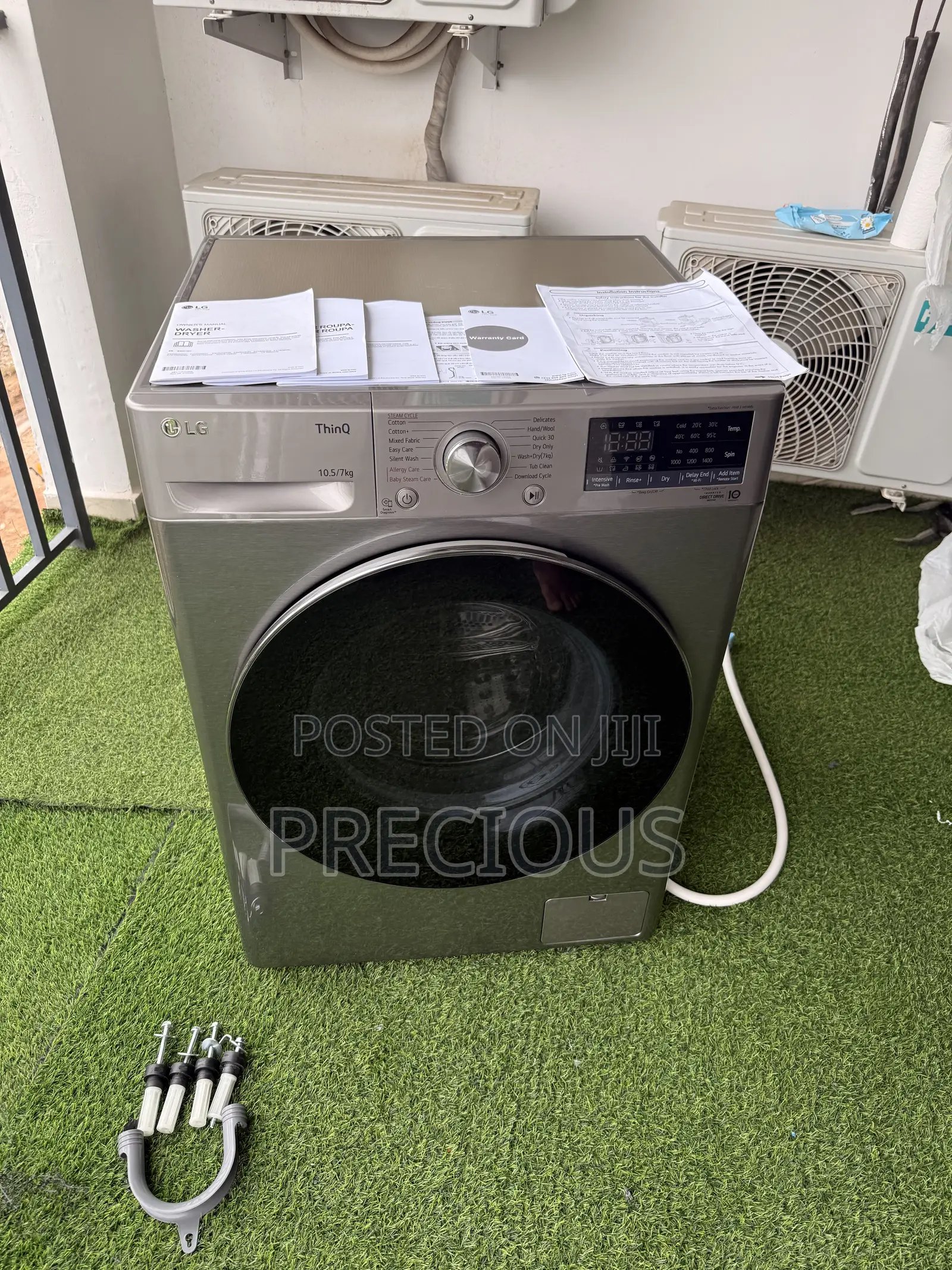 LG 10.5kg/7kg Front Load Washer Dryer (Ai+Steam+Thinq) + Warranty Card