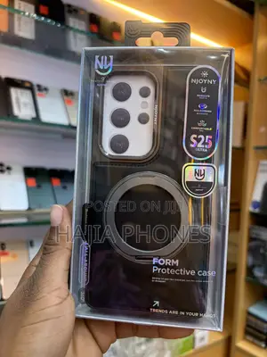 Black S25Ultra Case With Stand