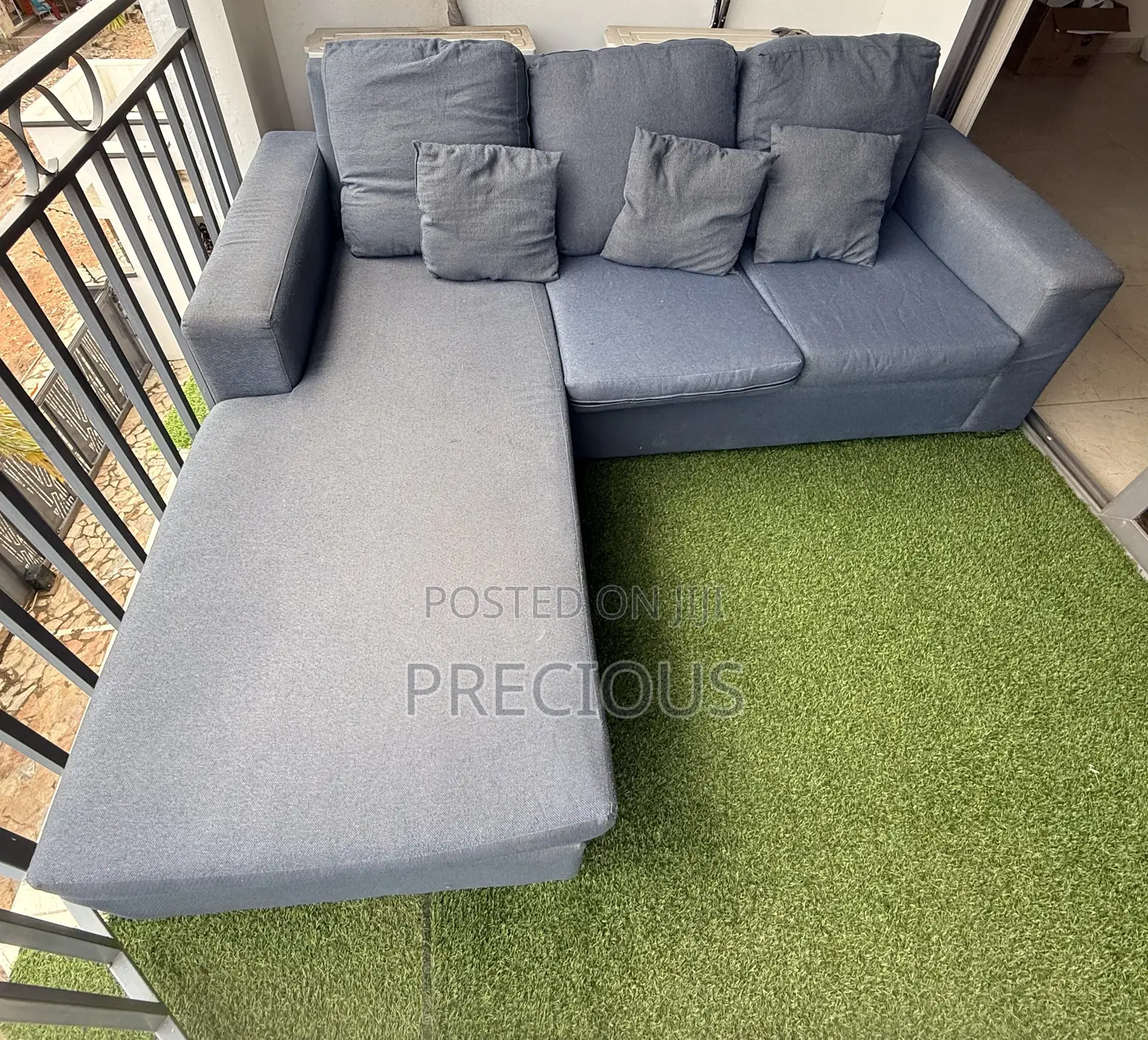 L-Shaped Fabric Sofa (Chaise Lounge)
