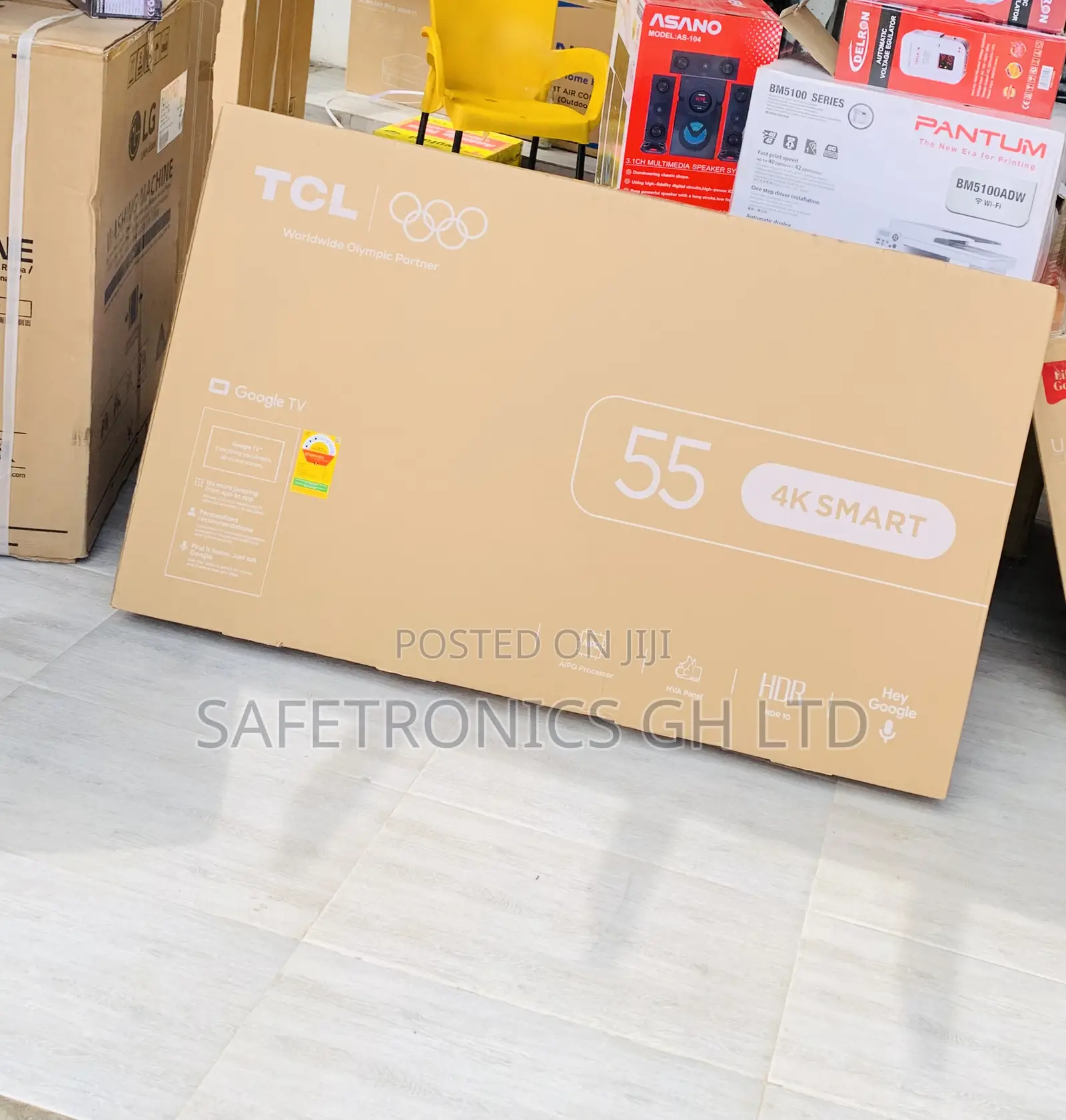 Newly Sleek TCL 55" Uhd Smart Android TV 55p635