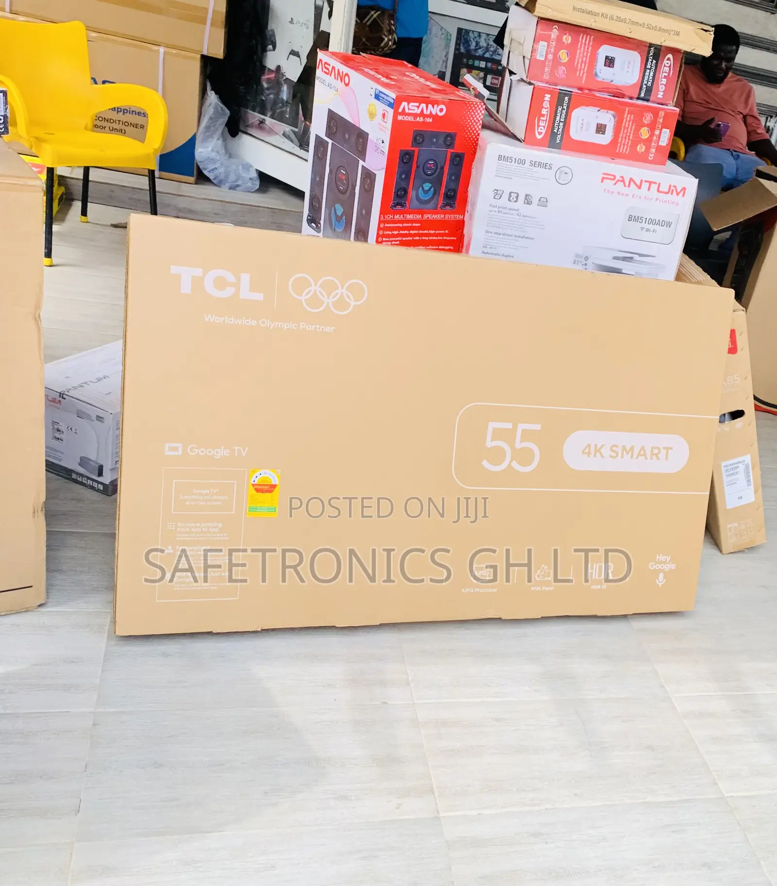 Newly Sleek TCL 55" Uhd Smart Android TV 55p635