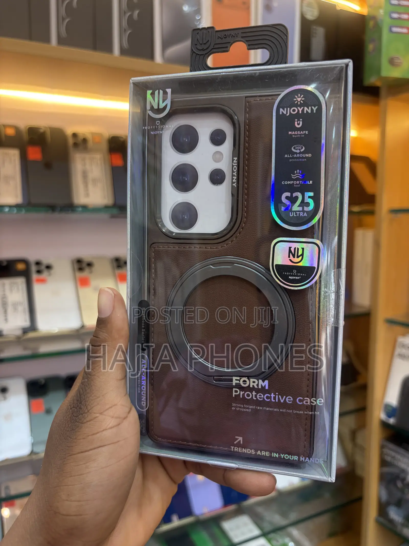 S25Ultra Brown Leather Case