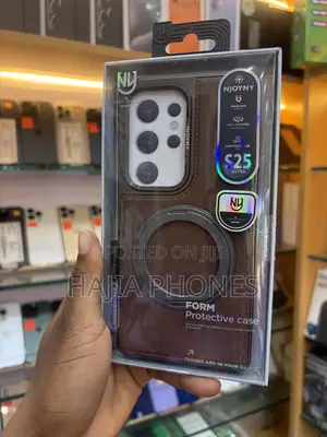 S25Ultra Brown Leather Case
