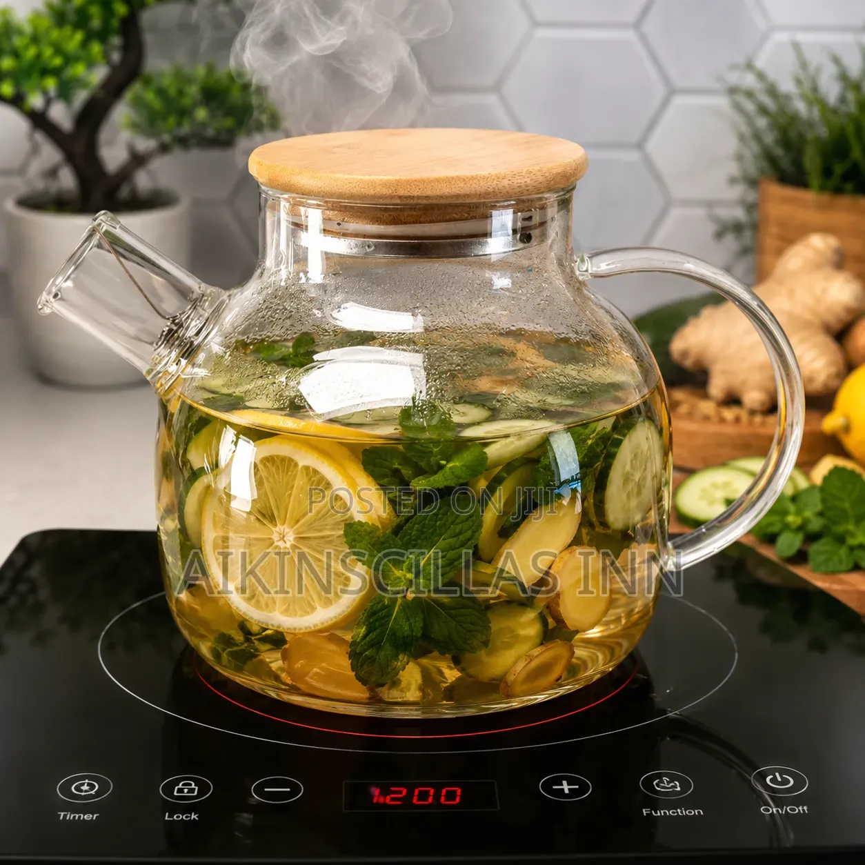 Hot and Cold Glass Jar