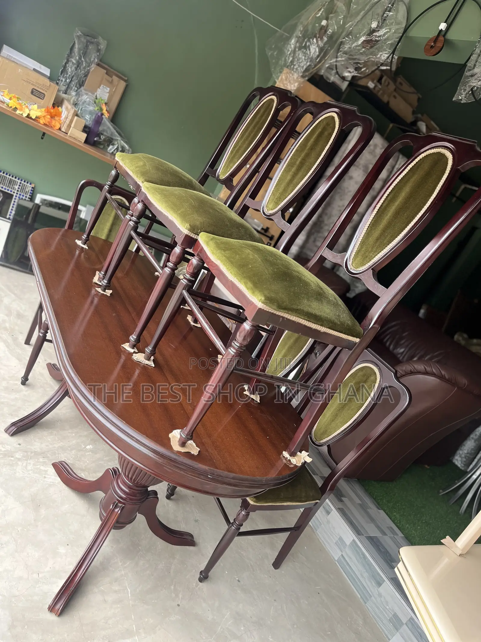 Six Chairs With a Expandable Table From Uk Available for Sale