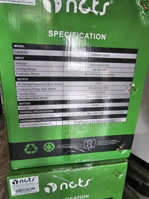 2000va NCTS Uninterrupted Power Supply Ups