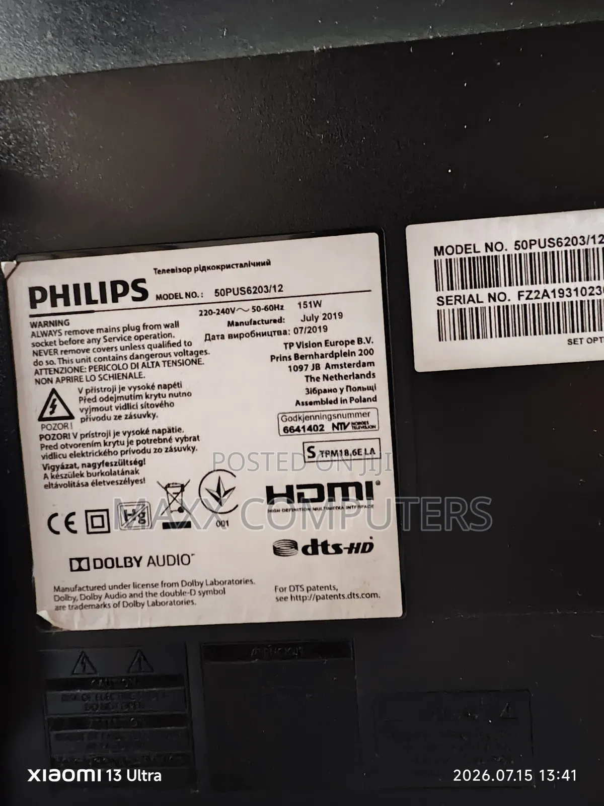 50 Inches Philips TV