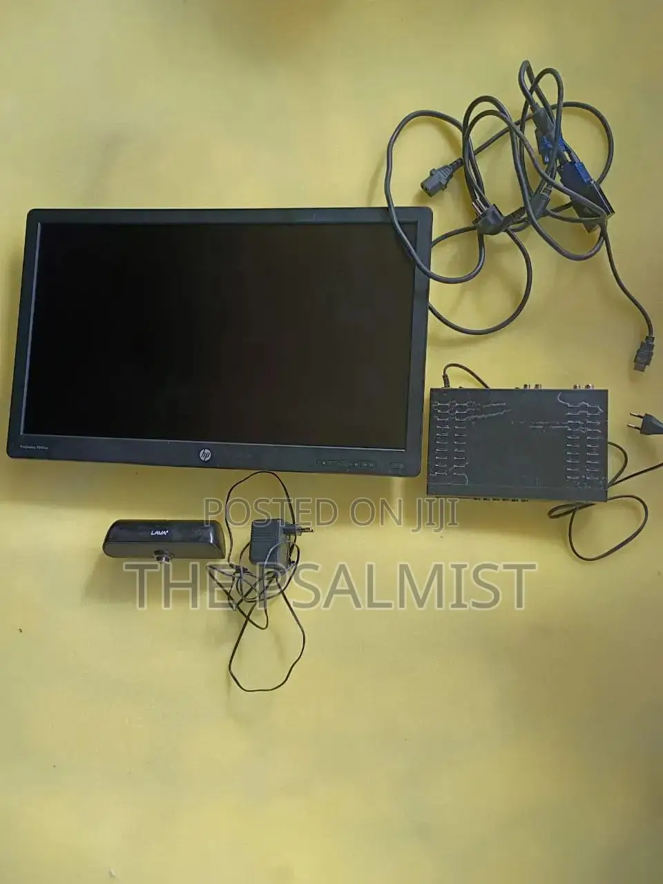 HP Prodisplay P240va Monitor, Q Box Satilite , Active Speaker Monitor