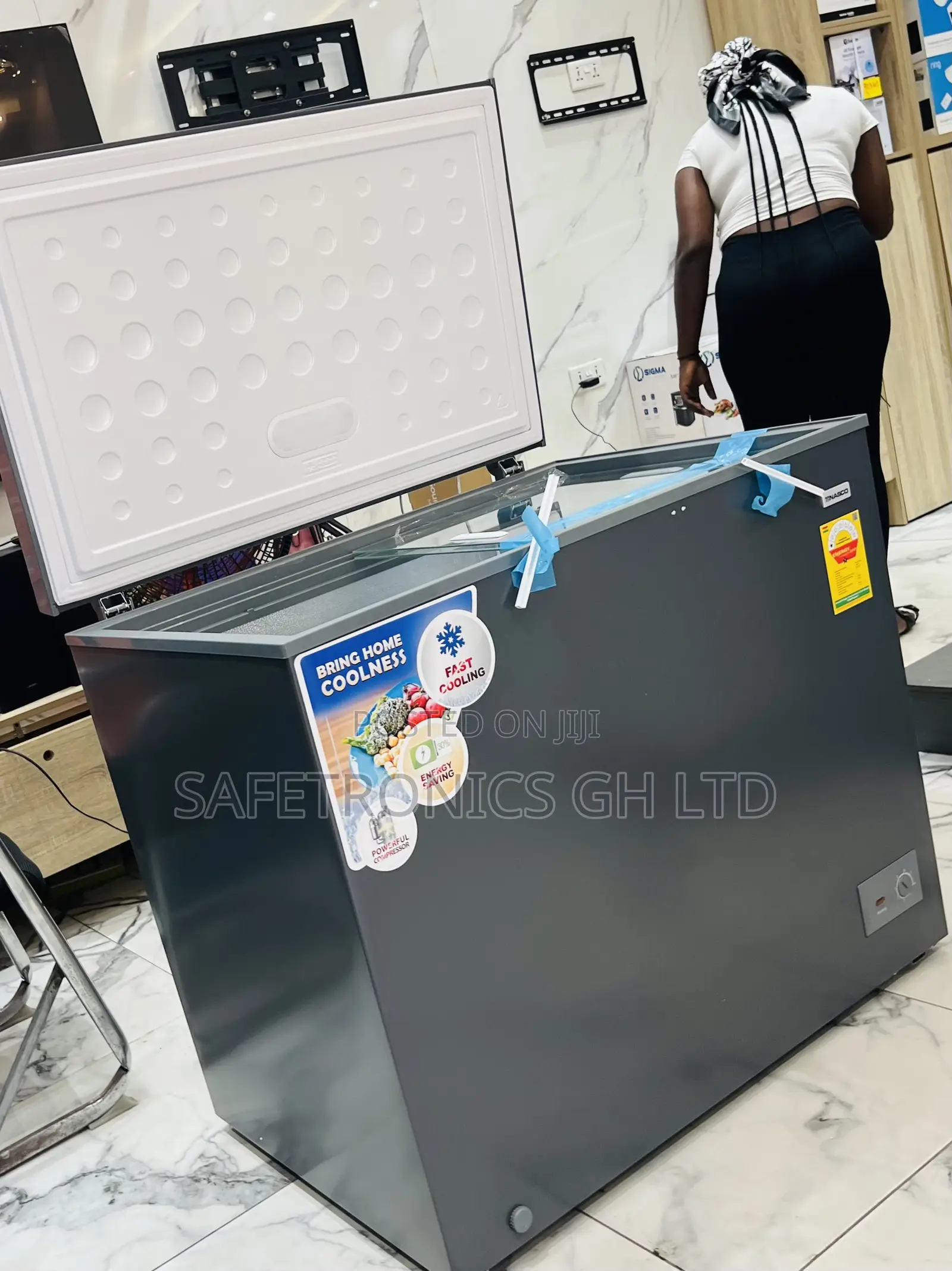 Zealous Grey NASCO 251L Chest Freezer (Model: NAS-300)