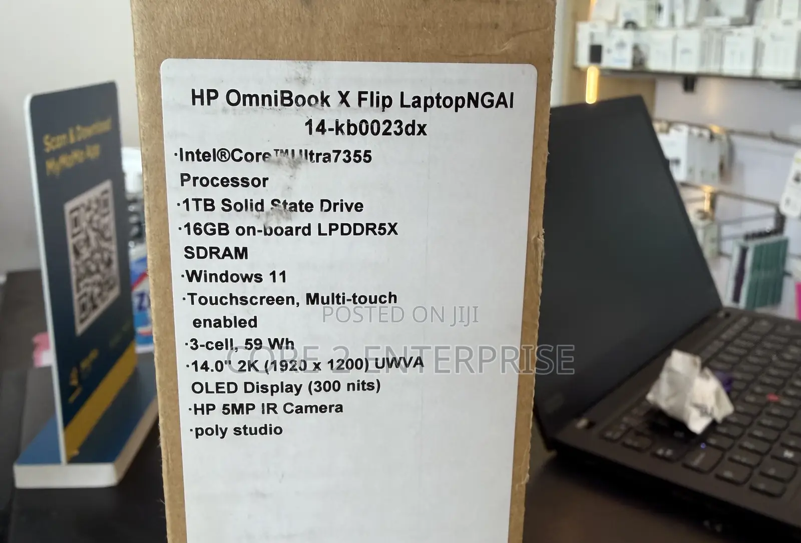 New Laptop HP OmniBook X Flip 14" 16GB Intel Core Ultra 7 SSD 1T