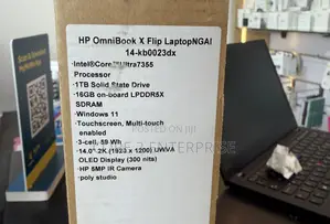 New Laptop HP OmniBook X Flip 14" 16GB Intel Core Ultra 7 SSD 1T