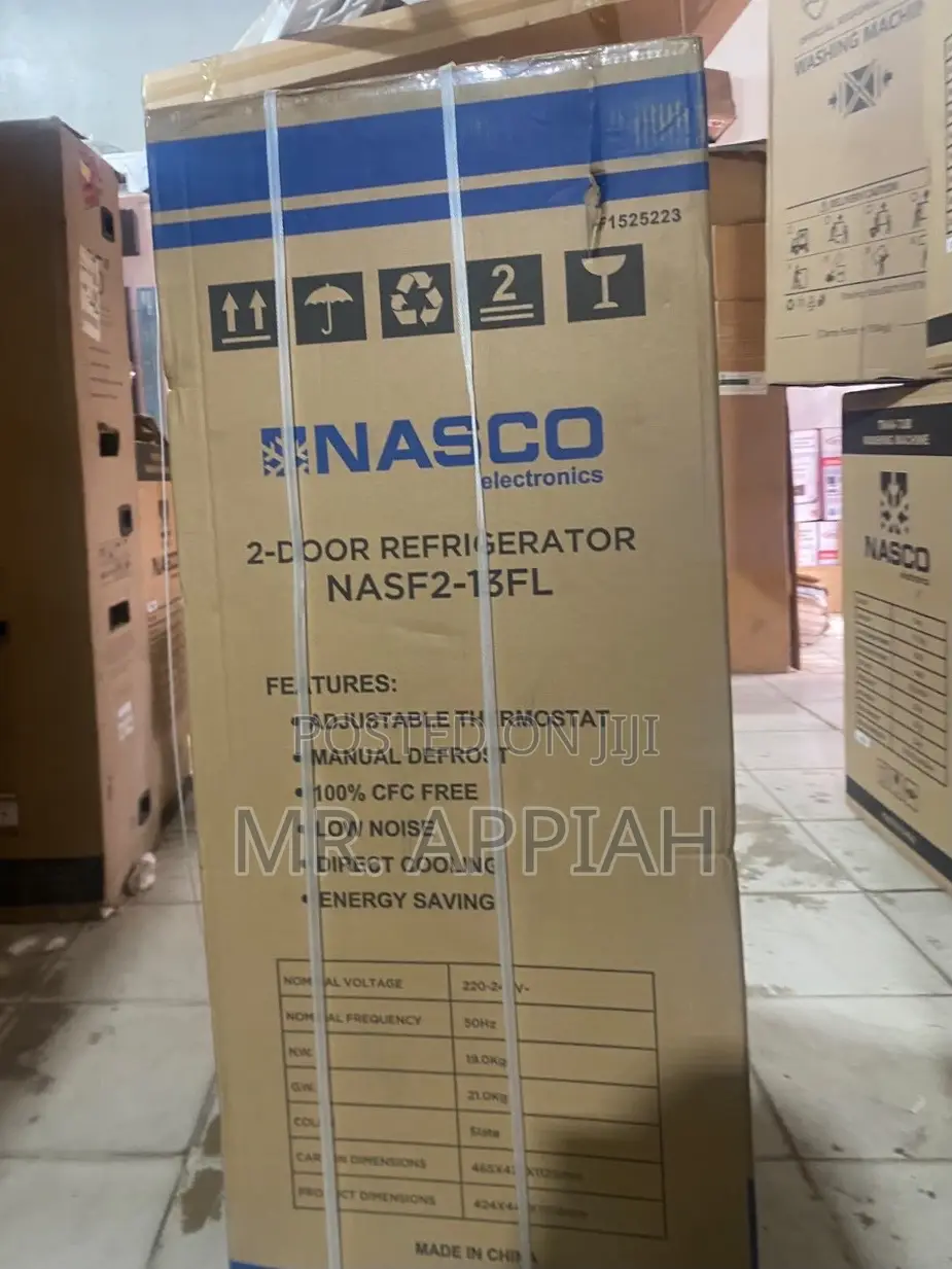 Double Door Nasco 113L Top Mount Freezer Fridge(NASF2-13fl)