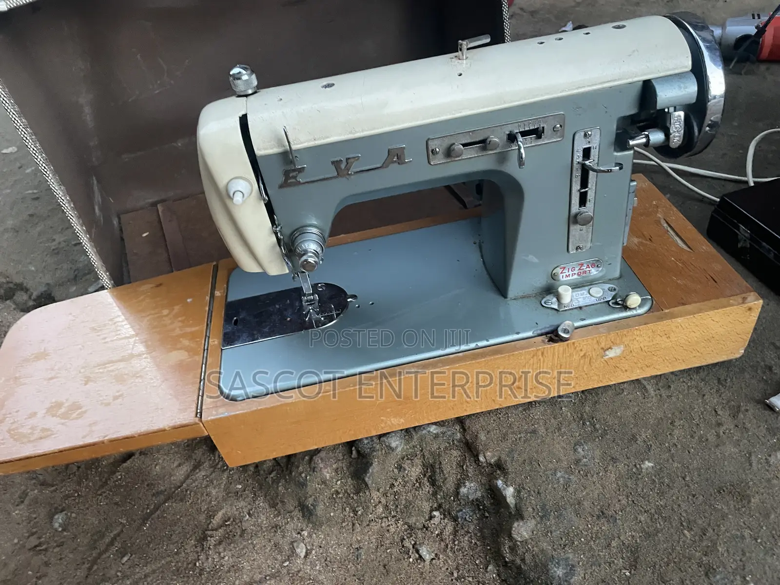 Vintage Eva Zig Zag Sewing Machine From Germany