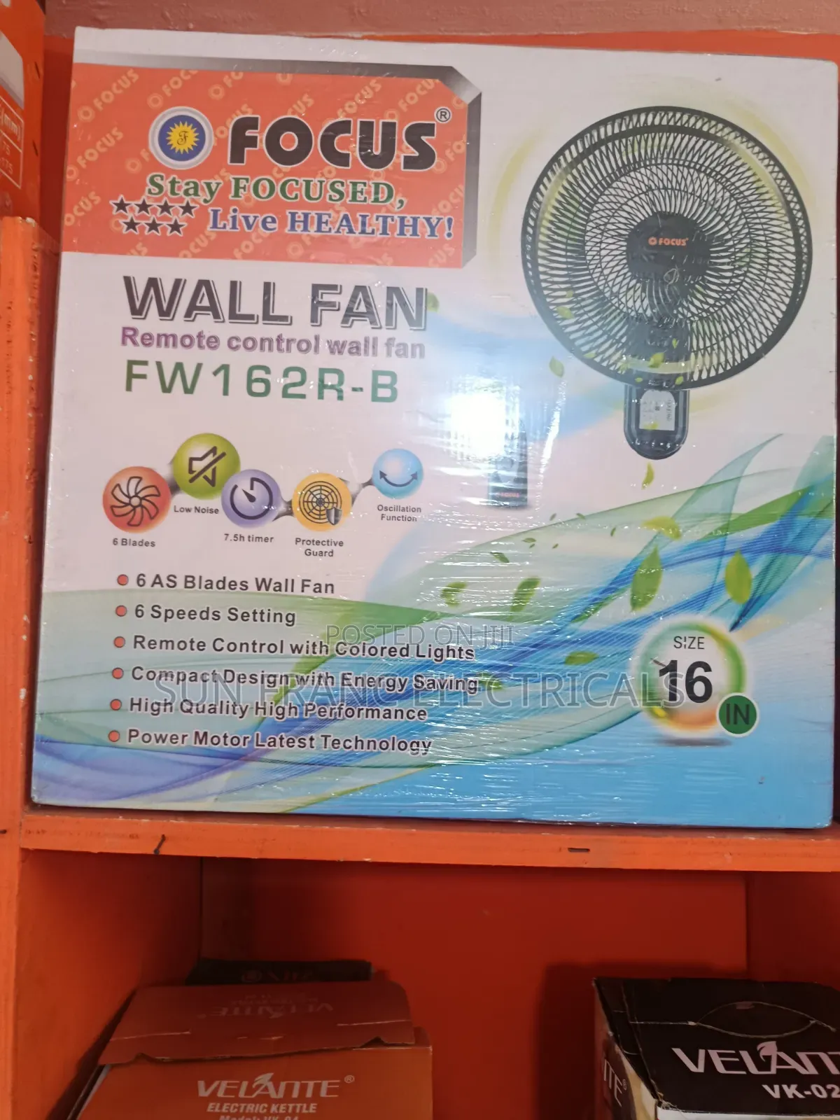 16" Focus Wall Remote Fan
