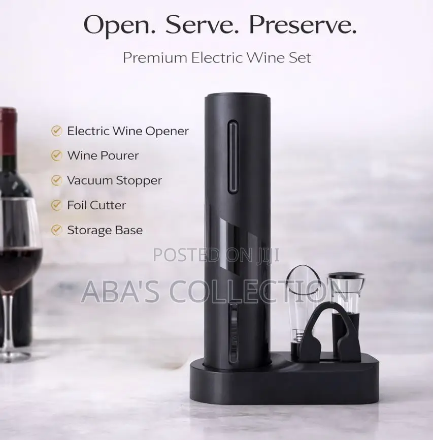 Wine Opener Set (Electric Rechargeable Automatic Corkscrew)