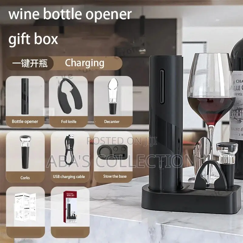 Wine Opener Set (Electric Rechargeable Automatic Corkscrew)