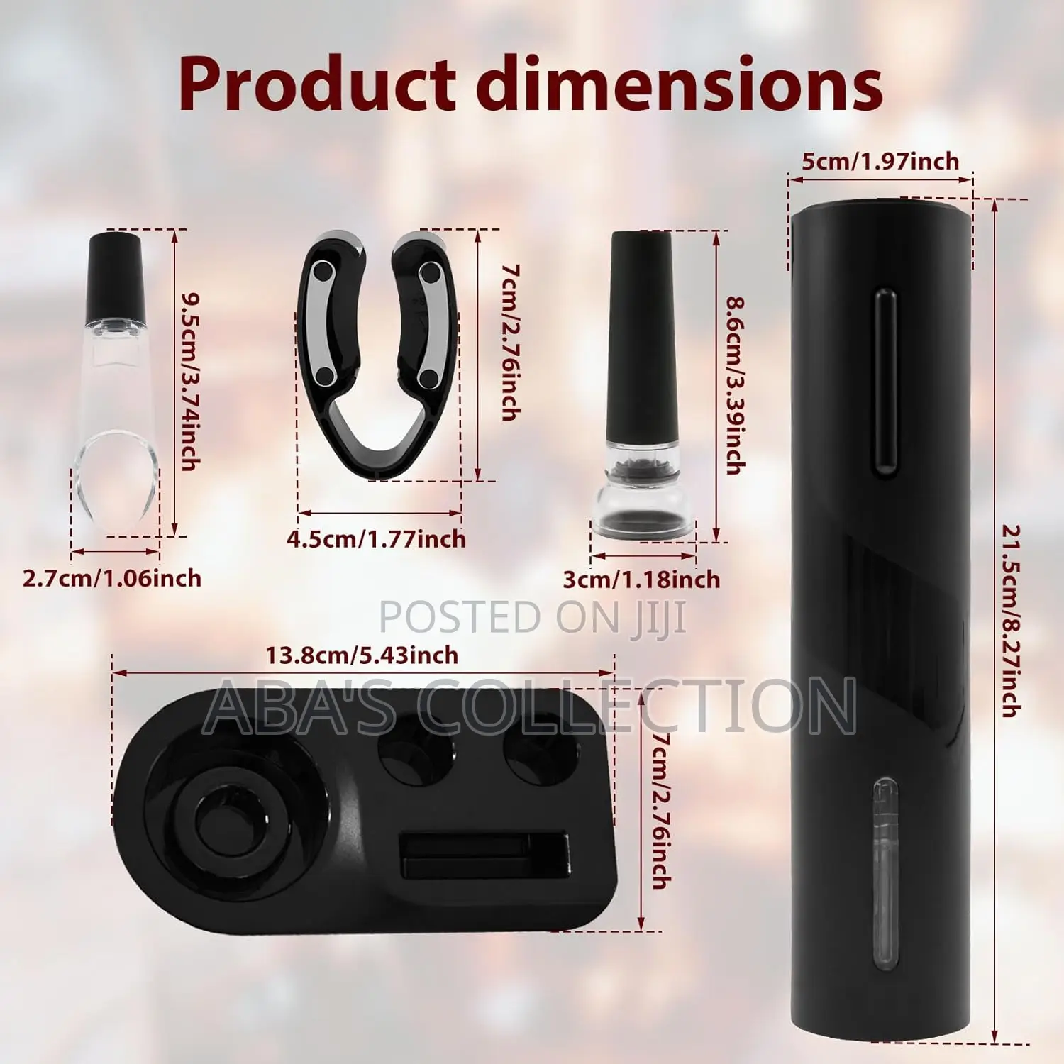Wine Opener Set (Electric Rechargeable Automatic Corkscrew)