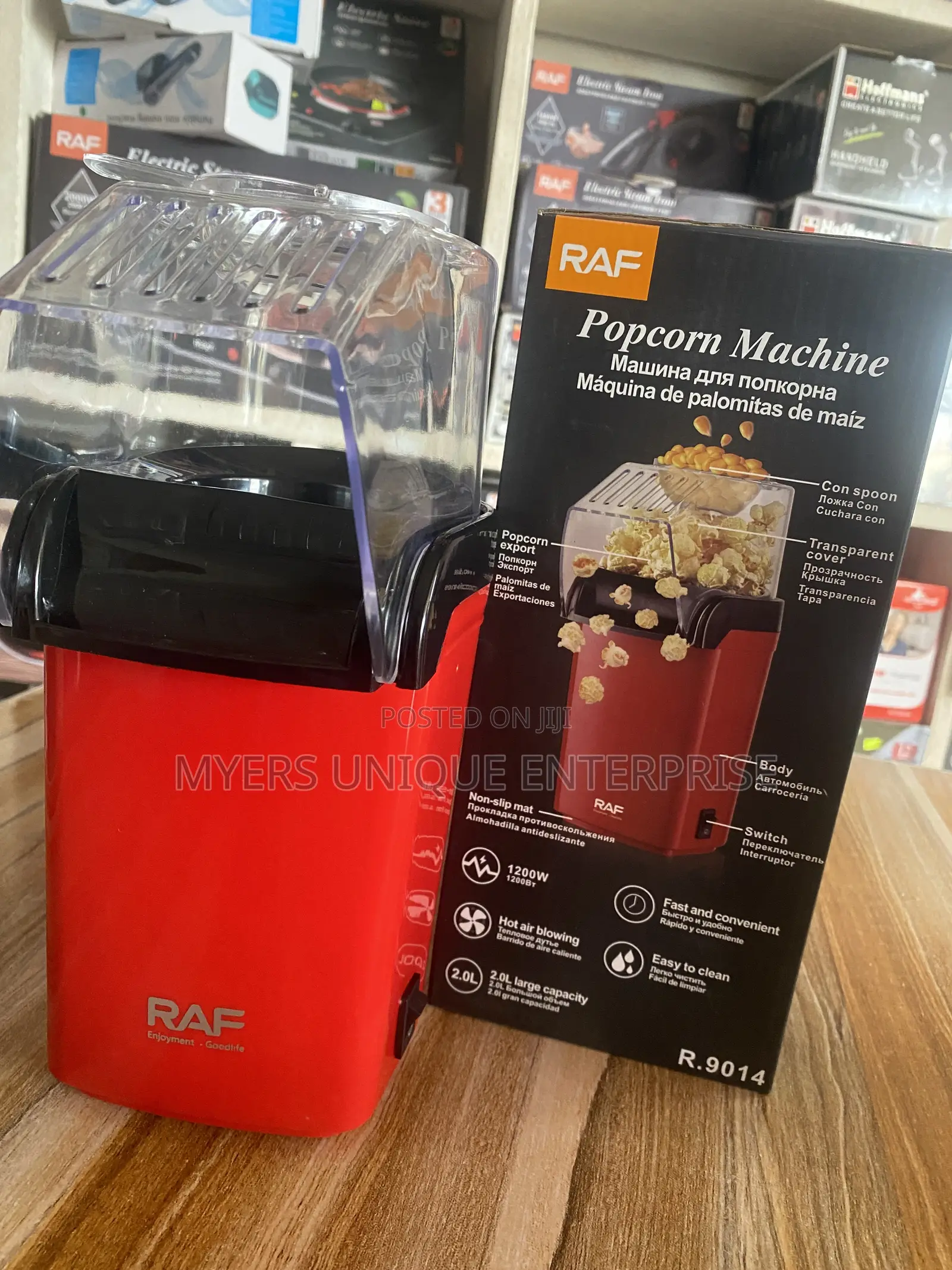 Raf Electric Popcorn Machine(1200W),no Oil Needed