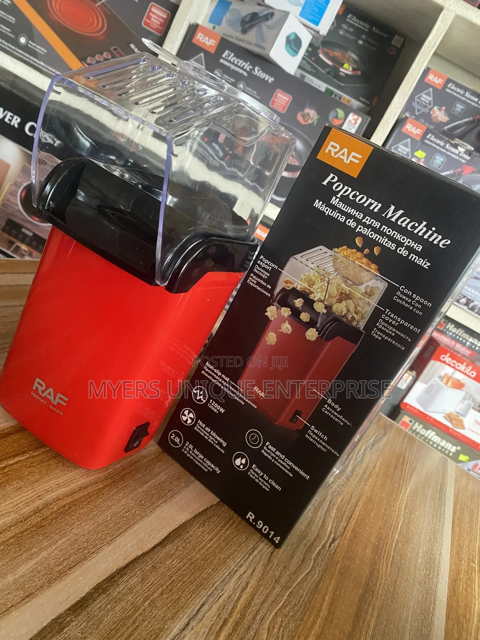 Raf Electric Popcorn Machine(1200W),no Oil Needed