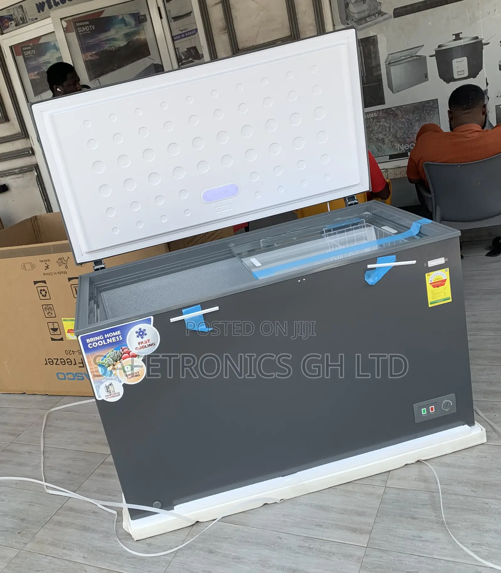 Lastest Grey Nasco NAS-420 380-Liter, Single-Door Chest Freezer