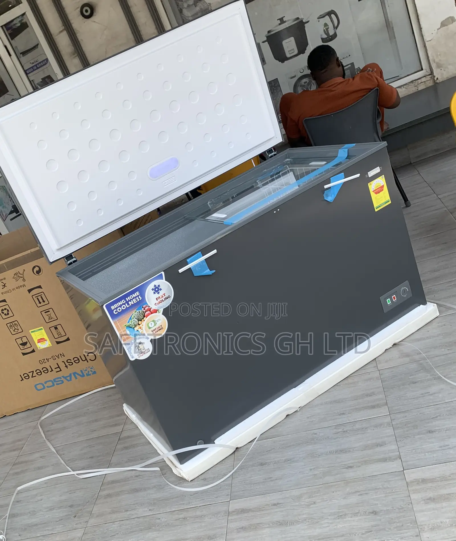 Order Unique Nasco NAS-420 380-Liter, Single-Door Chest Freezer