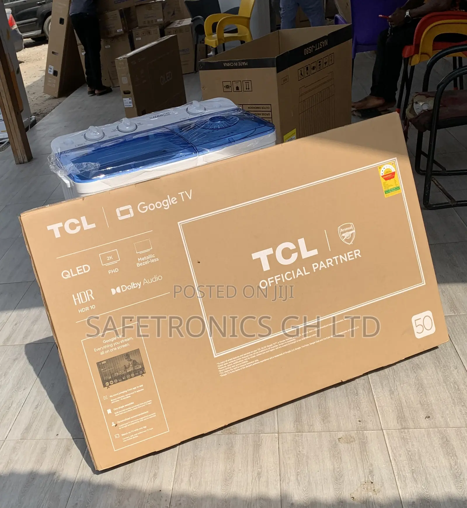 Choose Frameless TCL 50" Qled Smart Google TV 50