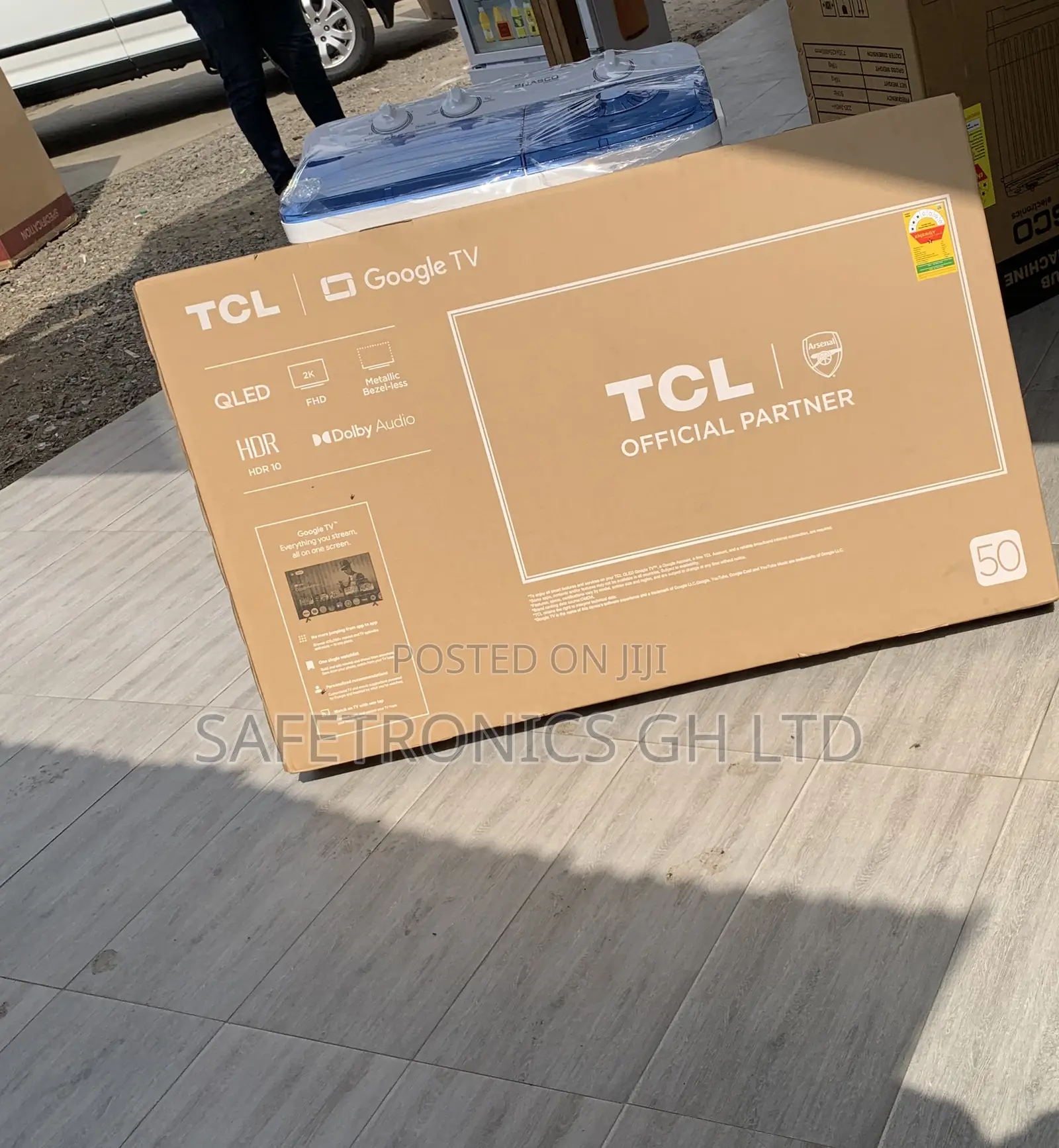 Choose Frameless TCL 50" Qled Smart Google TV 50