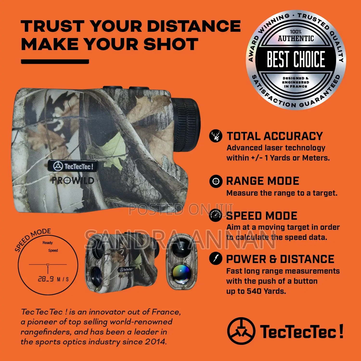 Tectectec Prowild Range Finder