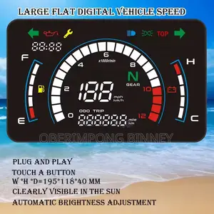 Universal Digital Motorcycle Dashboard