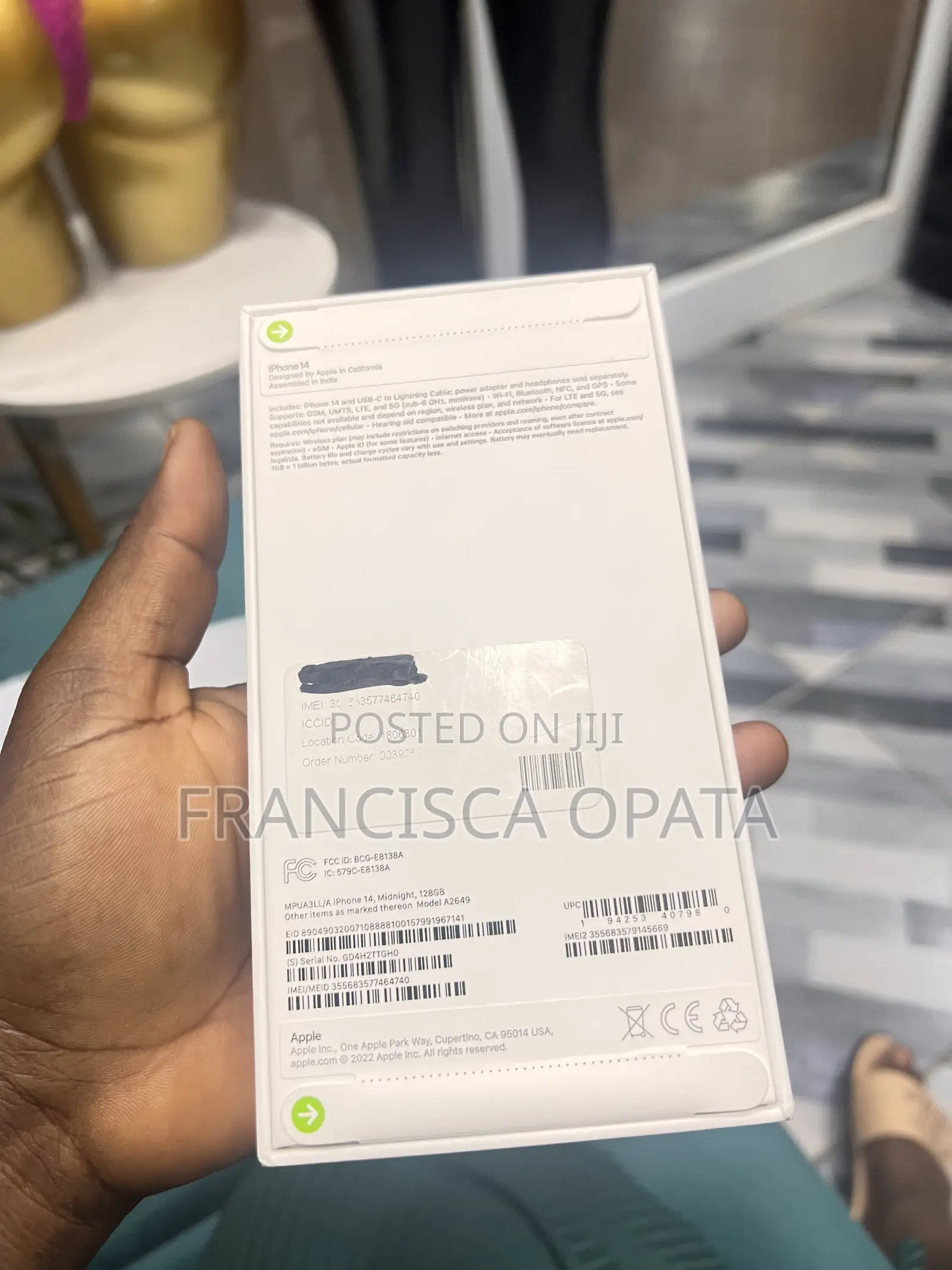 New Apple iPhone 14 128 GB Black