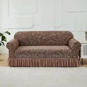 Affordable Skirt Sofa Cover 2in1