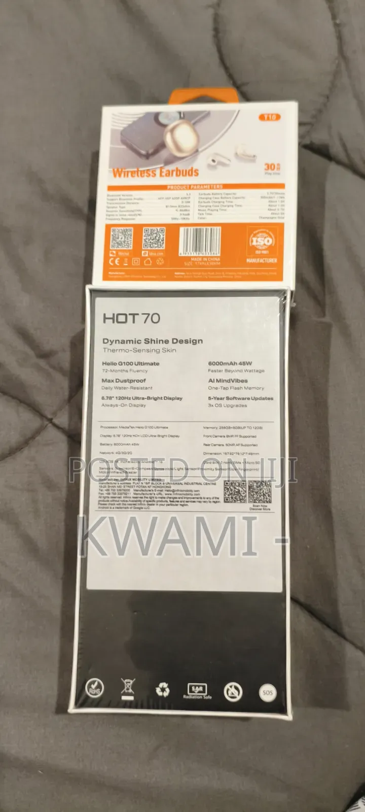 New Infinix Hot 70 256 GB Black