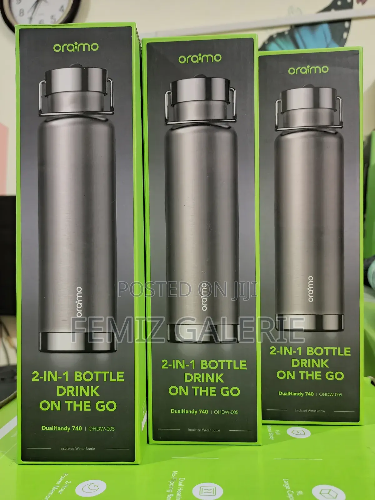 Oraimo DualHandy 740 Leakproof Portable 740ml Insulated Water Bottle